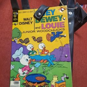 Disney retro handmade, comic, tube crossbody purse